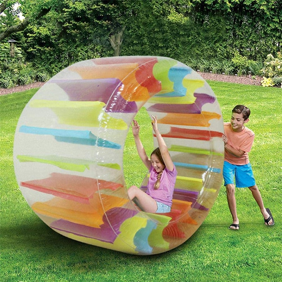 JZ123456 Inflatable Water Wheel Roller Pool Floats Toy for Beach Lawn, 100x65x60cm JZ123456 Inflatable Water Wheel Roller Pool Floats Toy for Beach Lawn, 100x65x60cm